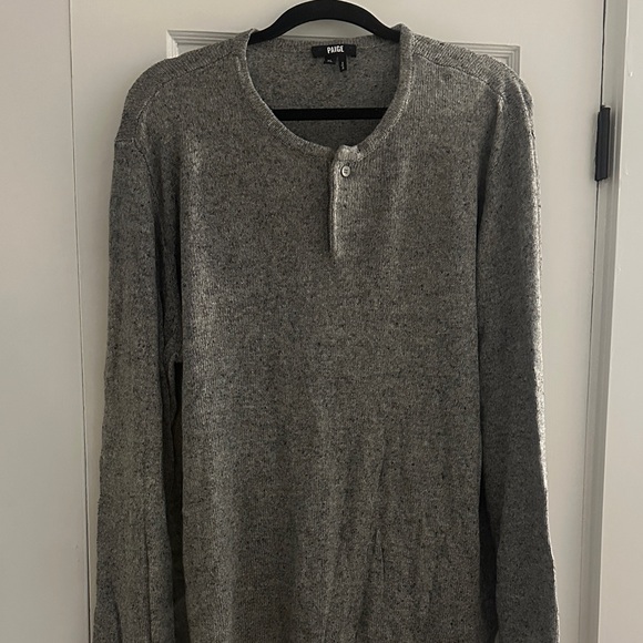 PAIGE Men’s Charcoal Knit Sweater